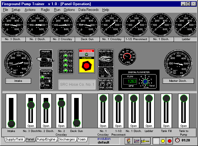 default pump panel